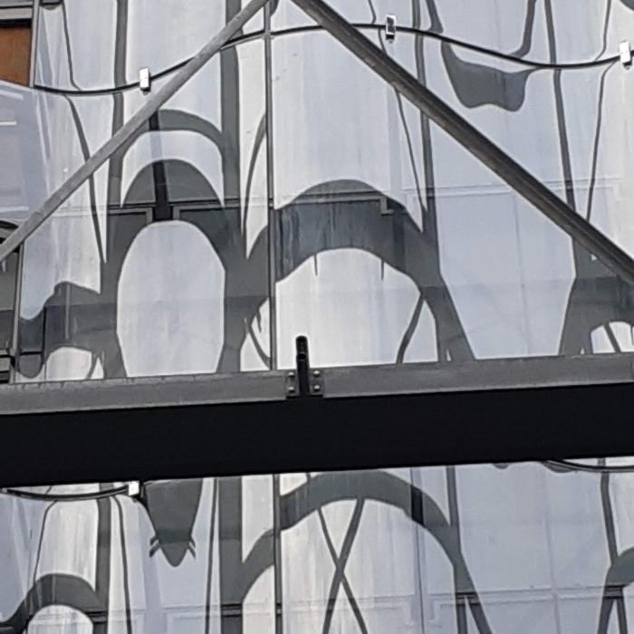 Détail façade ondulée